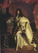 Hyacinthe Rigaud Louis XIV King of France (mk05) oil painting on canvas